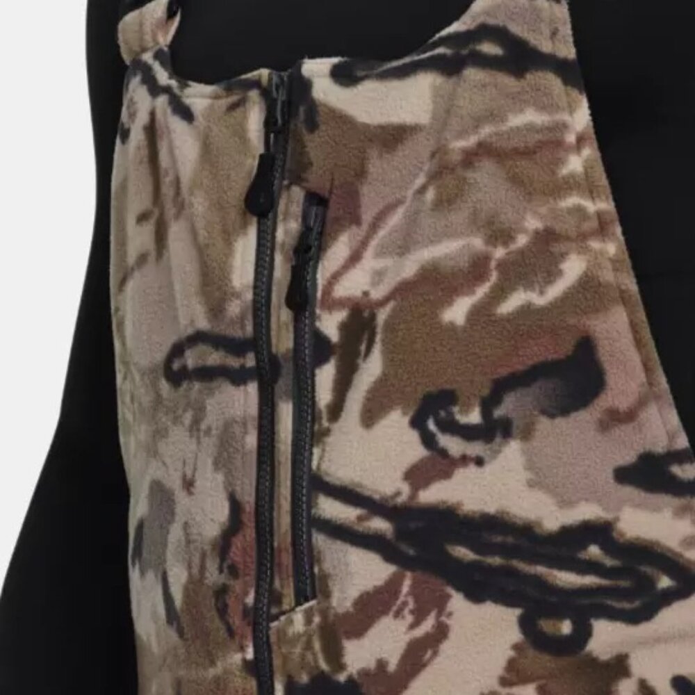 Men Under Armour Barren Camo Rut Bibs Windproof Microfleece Bib 1365614 … - Picture 6 of 15